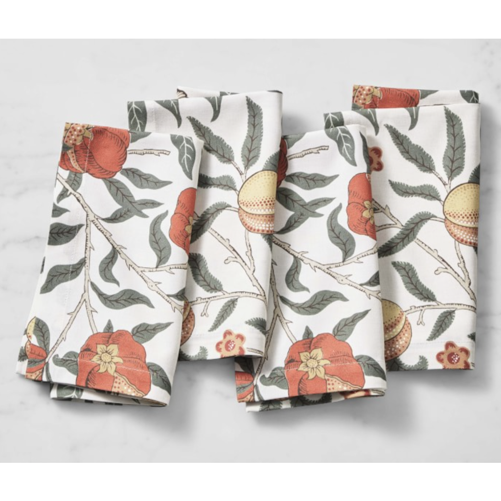 Morris & Co. x Williams Sonoma Golden Fruit Napkins (4)